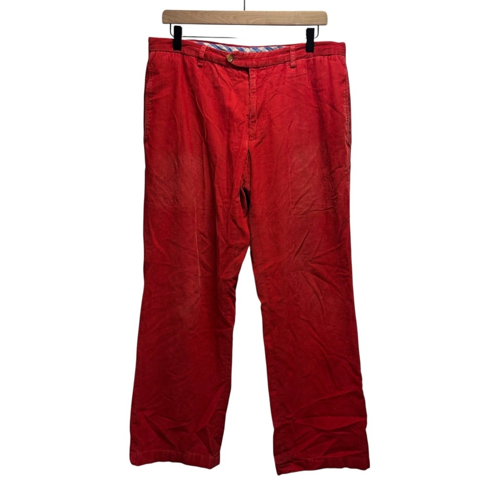 Etro‎ Milano Men's Size 50 Red Straight Leg Cotton/Cashmere Corduroy Chino Pants